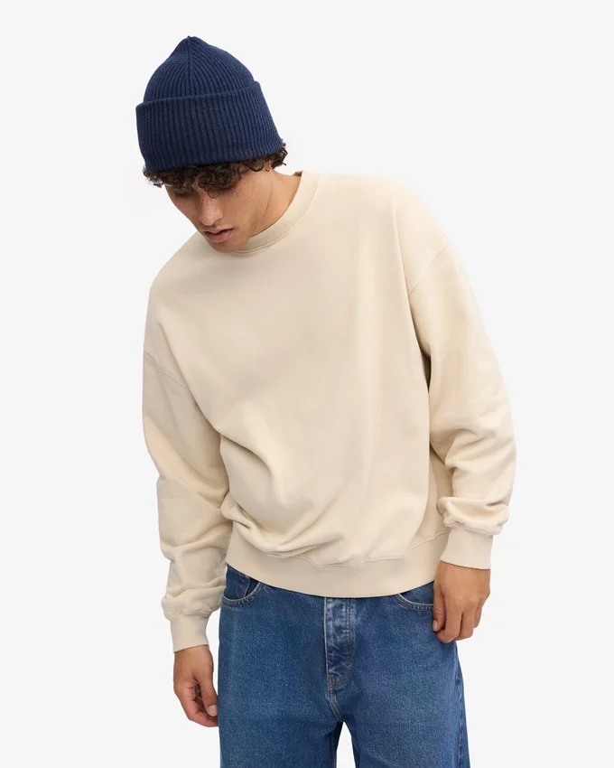 Jersey oversize orgánico - Blanco marfil