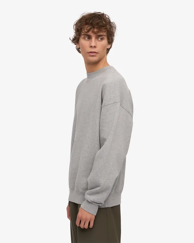 Jersey oversize orgánico - Gris jaspeado