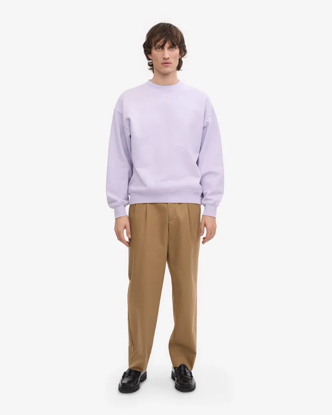 Jersey oversize orgánico - Lavanda suave
