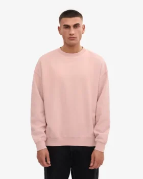 Jersey oversize orgánico – Rosa descolorido