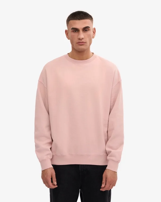Jersey oversize orgánico - Rosa descolorido