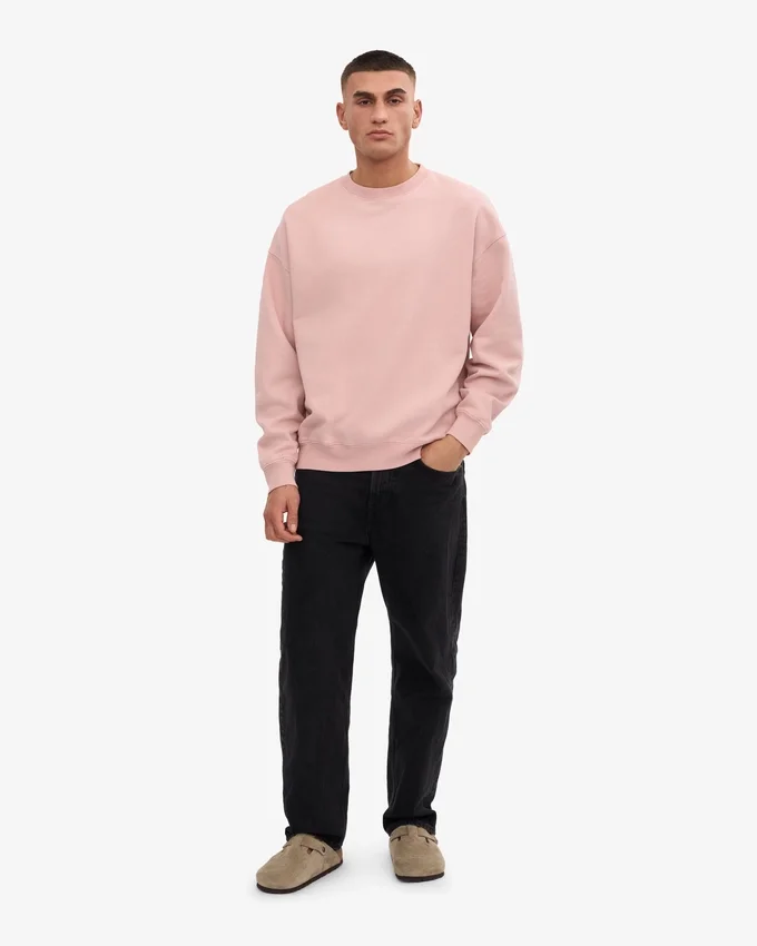 Jersey oversize orgánico - Rosa descolorido