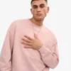 Jersey oversize orgánico - Rosa descolorido