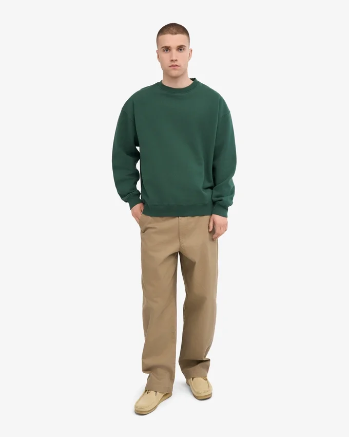 Jersey oversize orgánico - Verde esmeralda