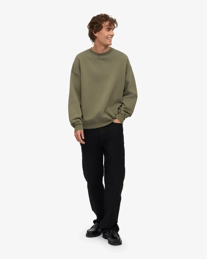 Jersey oversize orgánico - Verde oliva apagado