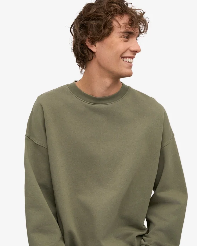 Jersey oversize orgánico - Verde oliva apagado