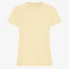 Light Organic Tee de algodón orgánico para mujer - Amarillo suave