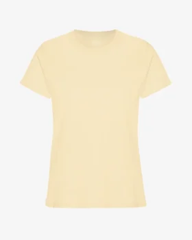 Light Organic Tee de algodón orgánico para mujer - Amarillo suave