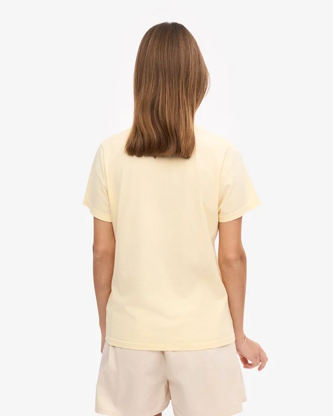 Light Organic Tee de algodón orgánico para mujer - Amarillo suave