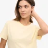Light Organic Tee de algodón orgánico para mujer - Amarillo suave