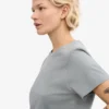 Light Organic Tee de algodón orgánico para mujer - Azul acero