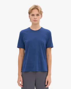 Light Organic Tee de algodón orgánico para mujer – Azul marino