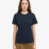 Light Organic Tee de algodón orgánico para mujer - Azul marino