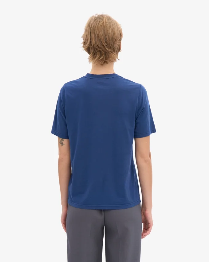 Light Organic Tee de algodón orgánico para mujer - Azul marino
