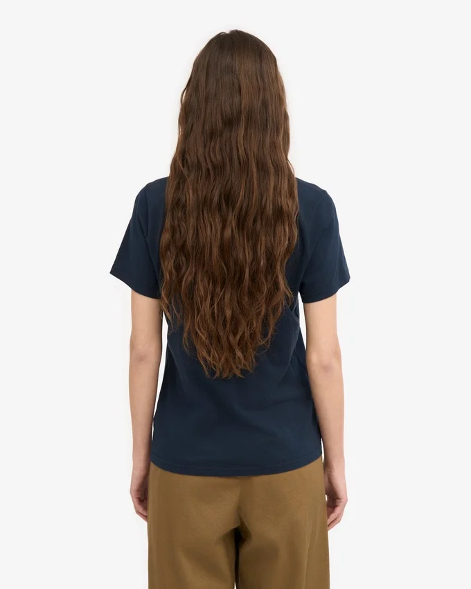 Light Organic Tee de algodón orgánico para mujer - Azul marino