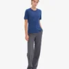 Light Organic Tee de algodón orgánico para mujer - Azul marino