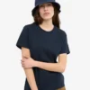 Light Organic Tee de algodón orgánico para mujer - Azul marino