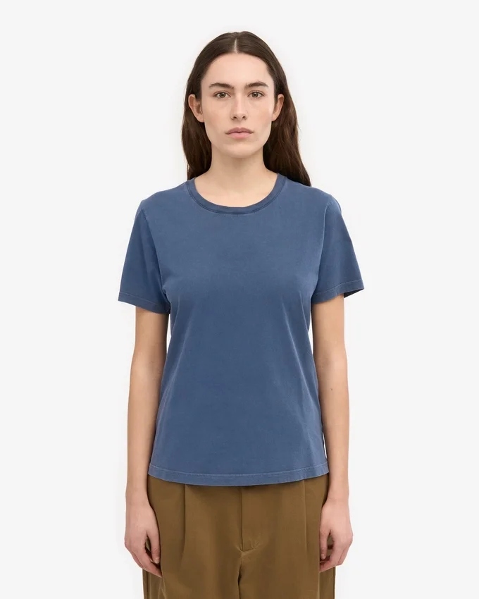 Light Organic Tee de algodón orgánico para mujer - Azul Neptuno