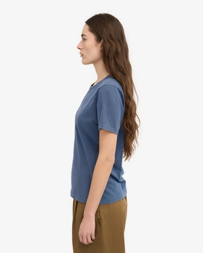 Light Organic Tee de algodón orgánico para mujer - Azul Neptuno