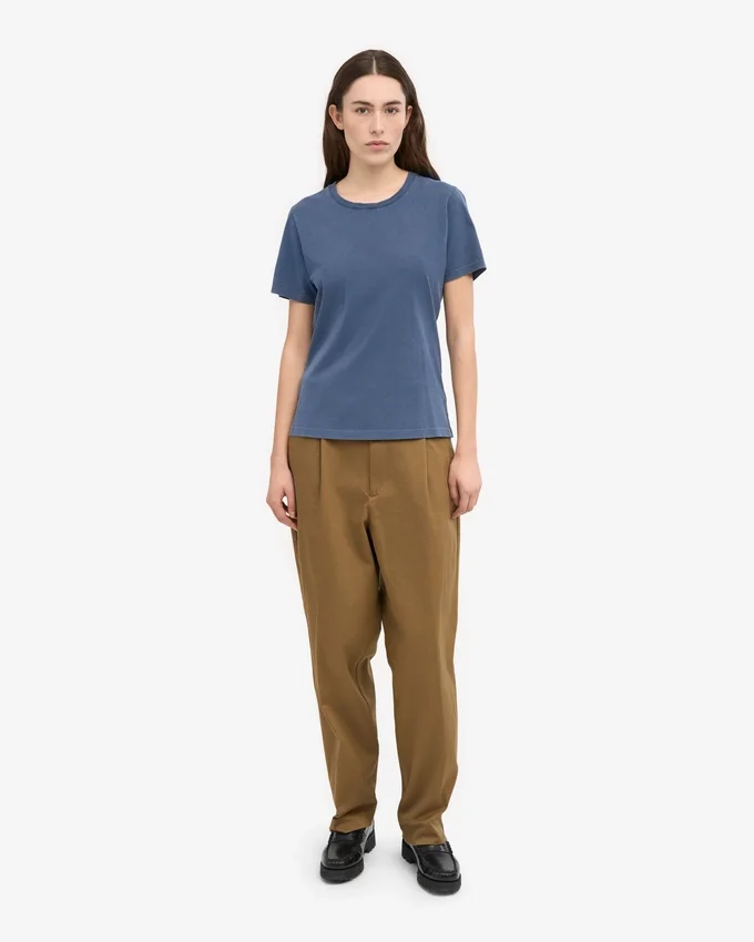 Light Organic Tee de algodón orgánico para mujer - Azul Neptuno