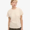 Light Organic Tee de algodón orgánico para mujer - Blanco marfil