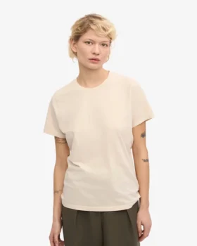 Light Organic Tee de algodón orgánico para mujer – Blanco marfil