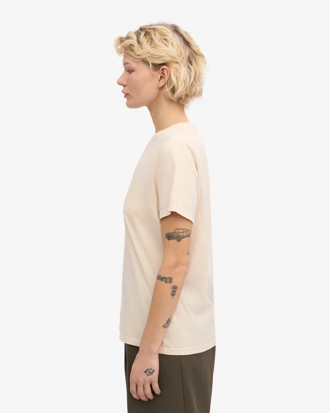 Light Organic Tee de algodón orgánico para mujer - Blanco marfil