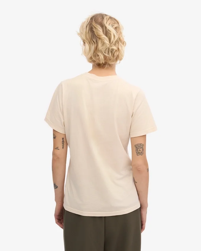 Light Organic Tee de algodón orgánico para mujer - Blanco marfil