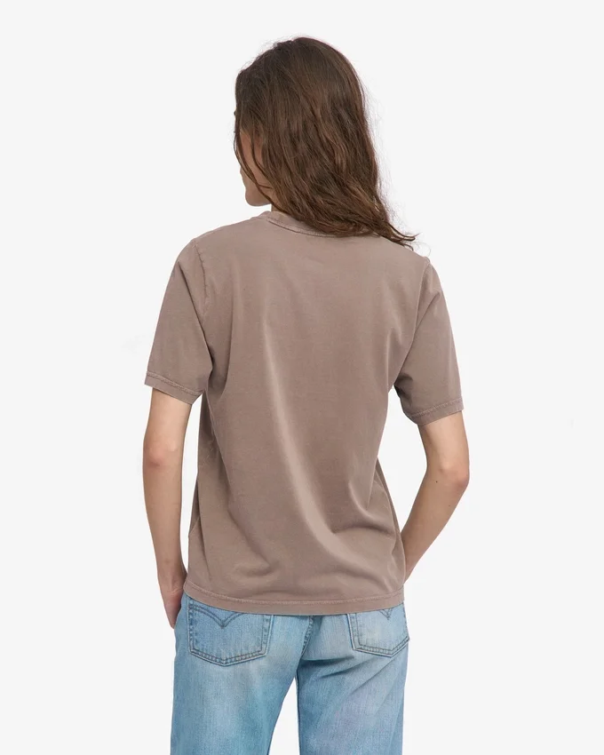 Light Organic Tee de algodón orgánico para mujer - Caqui descolorido