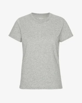Light Organic Tee de algodón orgánico para mujer - Gris jaspeado
