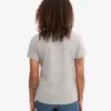 Light Organic Tee de algodón orgánico para mujer - Gris jaspeado