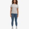 Light Organic Tee de algodón orgánico para mujer - Gris jaspeado