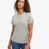 Light Organic Tee de algodón orgánico para mujer - Gris jaspeado