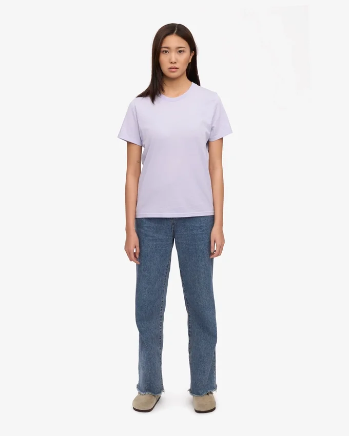 Light Organic Tee de algodón orgánico para mujer - Lavanda suave