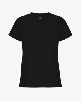 Light Organic Tee de algodón orgánico para mujer - Negro intenso