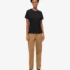 Light Organic Tee de algodón orgánico para mujer - Negro intenso