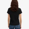 Light Organic Tee de algodón orgánico para mujer - Negro intenso