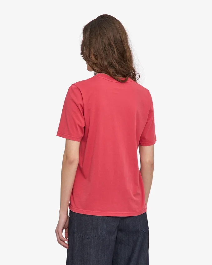 Light Organic Tee de algodón orgánico para mujer - Rojo descolorido