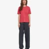 Light Organic Tee de algodón orgánico para mujer - Rojo descolorido