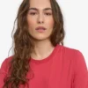Light Organic Tee de algodón orgánico para mujer - Rojo descolorido