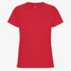 Light Organic Tee de algodón orgánico para mujer - Rojo escarlata
