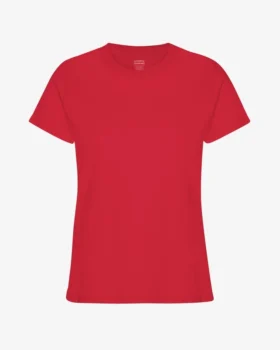 Light Organic Tee de algodón orgánico para mujer - Rojo escarlata