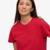 Light Organic Tee de algodón orgánico para mujer - Rojo escarlata