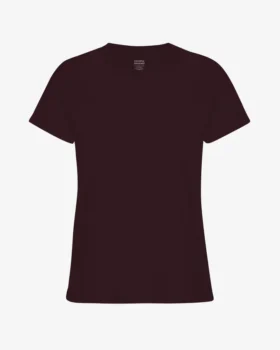 Light Organic Tee de algodón orgánico para mujer - Rojo sangre