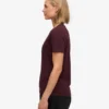 Light Organic Tee de algodón orgánico para mujer - Rojo sangre