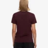 Light Organic Tee de algodón orgánico para mujer - Rojo sangre