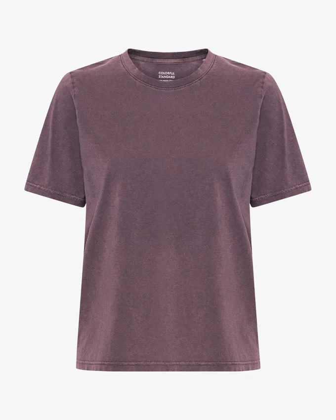 Light Organic Tee de algodón orgánico para mujer - Uva descolorida