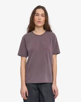 Light Organic Tee de algodón orgánico para mujer – Uva descolorida