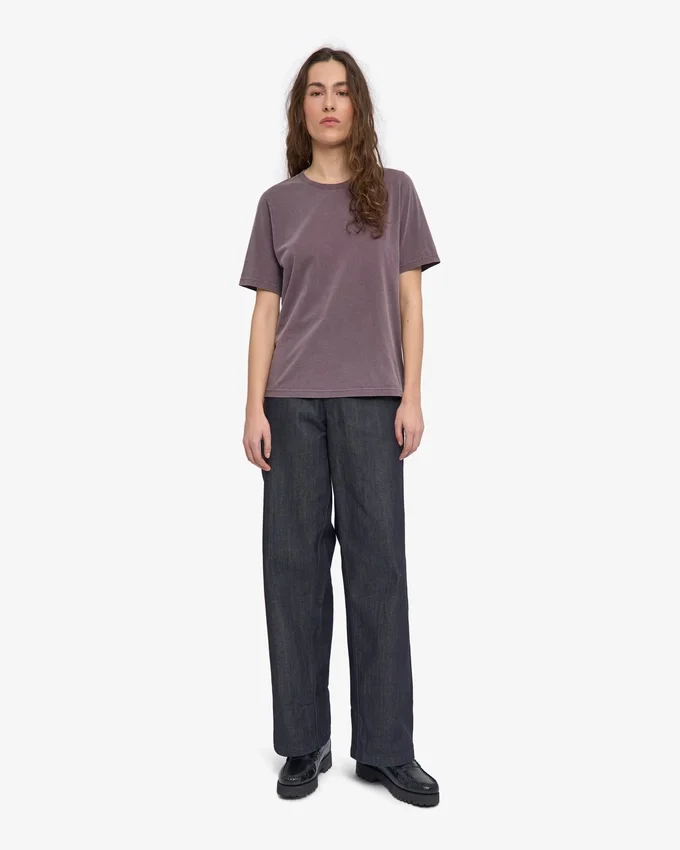 Light Organic Tee de algodón orgánico para mujer - Uva descolorida