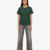 Light Organic Tee de algodón orgánico para mujer - Verde esmeralda